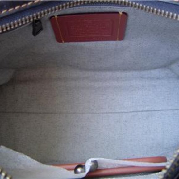 NEW AUTHENTIC COACH BLACK LEATHER PYRAMID EYE ROGUE 30 SATCHEL #46811 - Picture 13 of 15